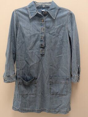 Old Navy Jean Popover Shirt Dress